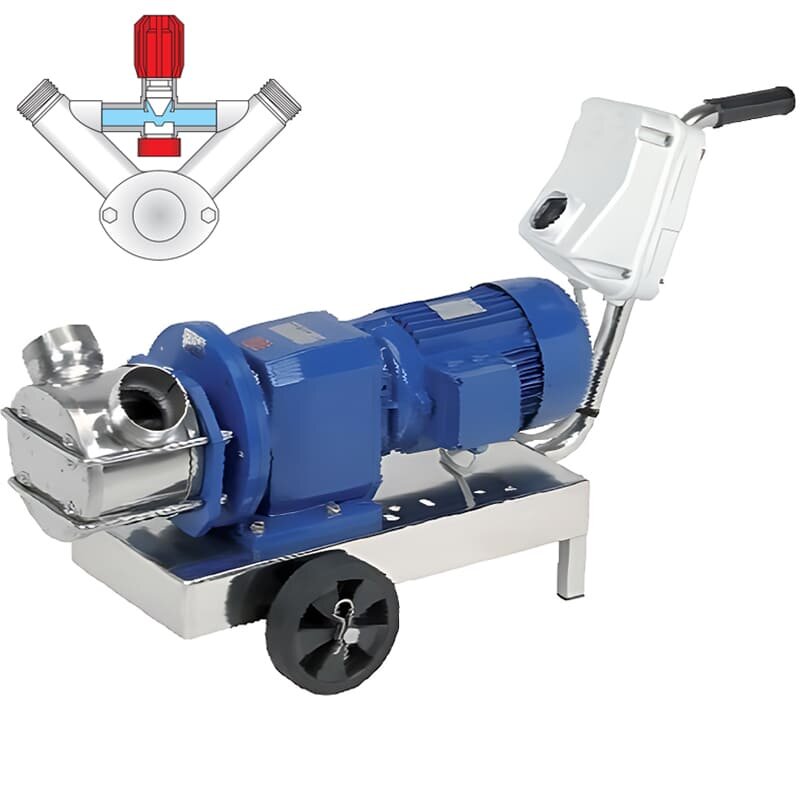 Импеллерный насос LIVERANI RID MINOR 40 +BY-PASS NR TF 1,5 кВт, 350 об/мин, 380В с редуктором, на тележке со стандартной панелью управления