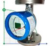 DN50 Débitmètre en acier inoxydable rotamètre KLZZ PN40 (alcool 40%), 0.63...6.3 m3/h, 4-20mA, Ex