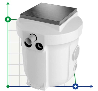 Estación de bombeo automática sumergible compacta con control remoto AIZL-HB1100, 24/15, 1,1 kW, 220V, 2850 rpm