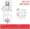 ADV 150/ΡΡ/2000/5.5HP/2800/BSP - вертикальный центробежный насос