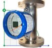 DN50 Edelstahl Durchflussmesser Rotameter KLZZ PN40 (Alkohol 96%), 1600...16000 l/h, 4-20mA, Ex