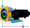Индустриальный шланговый насос JXHIN-10-ABS Plastic-F-NR-P, 57 л/час, 0,37 кВт, 10 бар, 380В