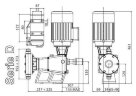 Bomba dosificadora de membrana PDM-D AP 478/3 400/3/50 0,37