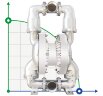 Bomba neumática de diafragma RUBY FDA 080S-W-EST-T