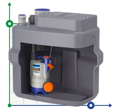 Sewage pumping station PEDROLLO SAR 100 BCm 10/50