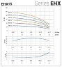 Горизонтальний багатоступеневий насос EHX 15/5, 4 кВт, 25 м3/год, 73м, 380V/T, AISI 304 (EBARA MATRIX)