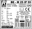 BE-M 25 IP55 рідинно-кільцевий насос