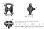 DP 15 AL/SN - AL/N - AL/B - pneumatische Membranpumpe