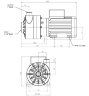 Bomba centrífuga horizontal MV 100 PVDF TL-VITON