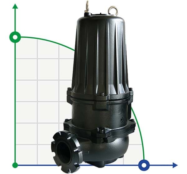Submersible pump Dreno ATH-EX 100-2/250 with centrifugal two-channel impeller