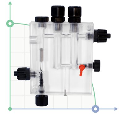 ETATRON double electrode holder with flow sensor