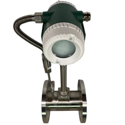 DN80 Вихревой расходомер из нержавеющей стали KLUGB DN80/PN16 RF DIN фланец, для пара 0.325-5 t/h <1,6 МПа, <250°C, 4-20mA, ExdIIBT6