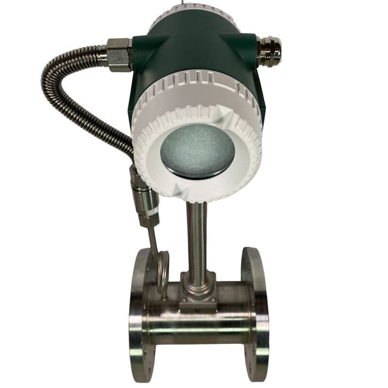 DN80 Вихревой расходомер из нержавеющей стали KLUGB DN80/PN16 RF DIN фланец, для пара 0.325-5 t/h <1,6 МПа, <250°C, 4-20mA, ExdIIBT6