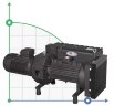 700 PBO-M vacuum pump with oil lubrication