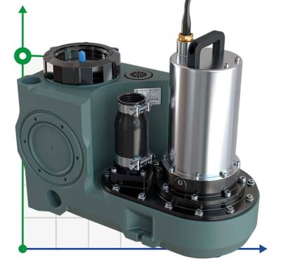 Unidad elevadora de aguas residuales con control remoto AIZL-750W Pro, 22,5/11,5, 0,75 kW, 220 V, 2800 rpm