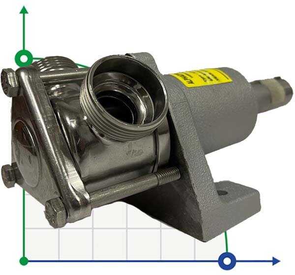 AlphaDynamic AD30 BARE SHAFT impeller pump for paint, glue, ink (without motor)