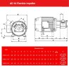 AlphaDynamic AD50/03/TR/DRP 4kW impeller pump with mechanical variator, mobile, with dry running protection