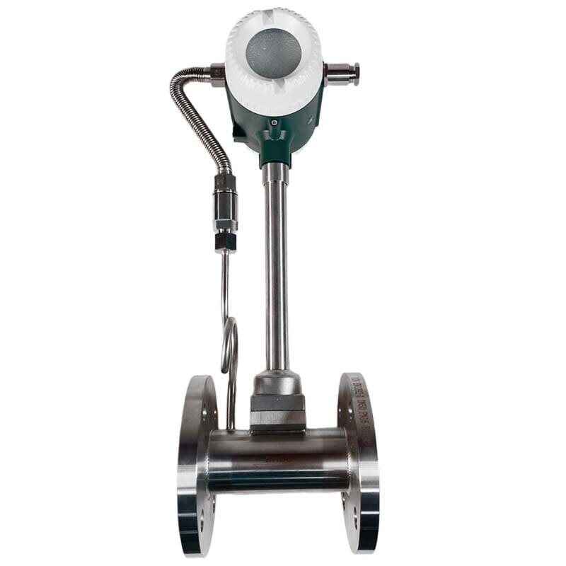 DN50 Edelstahl-Wirbel-Durchflussmesser KLUGB DN50/PN16 RF DIN-Flansch, für Dampf, 0,175-1,75 t/h, <1.6 MPa, <250°C, 4-20mA, ExdIIBT6
