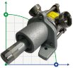 Bomba para masa madre de pan Bomba de impulsor de eje libre AlphaDynamic AD40 (sin motor)