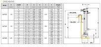 Veneroni LVT 20/1000, 5m, 684 m3/h вертикальный насос от ВОМ