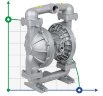 DP 15 AL/E - pneumatische Membranpumpe