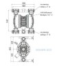 Die pneumatischen Membranpumpen BOXER 522 PP IB522-P-HTDPT--