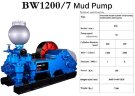 Piston pump for drilling mud BW1200/7