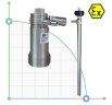 Projekt pompa pneumatyczna TR ATEX 300W AISI 316L Hastelloy wału 1200 mm
