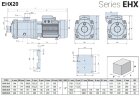 Горизонтальный многоступенчатый насос EHX 20/4, 4 кВт, 30 м3/ч, 63м, 380V/T, AISI 304 (EBARA MATRIX)