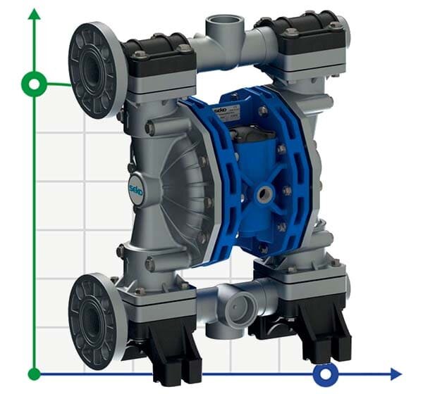 Pompe à membrane pneumatique SEKO Duotek AF400 ALU