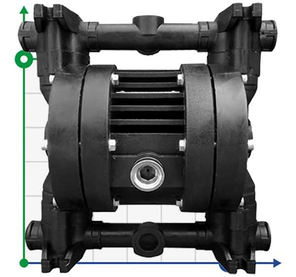 RUBY 115V-P-TVT-T pneumatic diaphragm pump