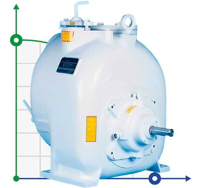 Самовсмоктуючий насос для відкачування стічних вод P-6, 33/330, 30 kW, без двигуна