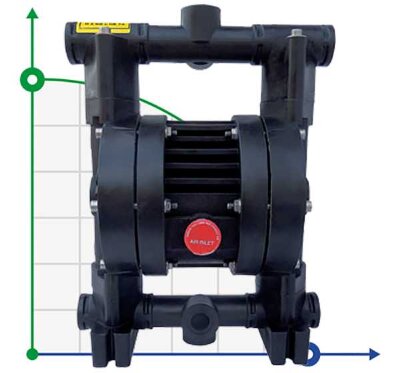 RUBY 020V-P-TVT-T насос пневматический мембранный