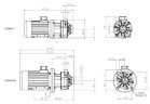 Насос с магнитной муфтой DM 10 PVDF, VITON, 0.75 кВт
