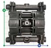 The pneumatic diaphragm pumps BOXER 100 PVDF IB100-FC-MTTFT--