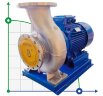 TKHW 200/320-37/4 (245/32), 37 kW, AISI 304, 1480 horizontale Pumpe aus rostfreiem Stahl