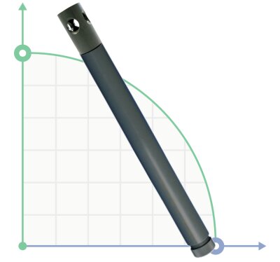 ETATRON tubular electrode holder 0.45m