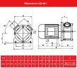 Pump for paste, AlphaDynamic AD40 oil.1 CC monoblock impeller (without motor)
