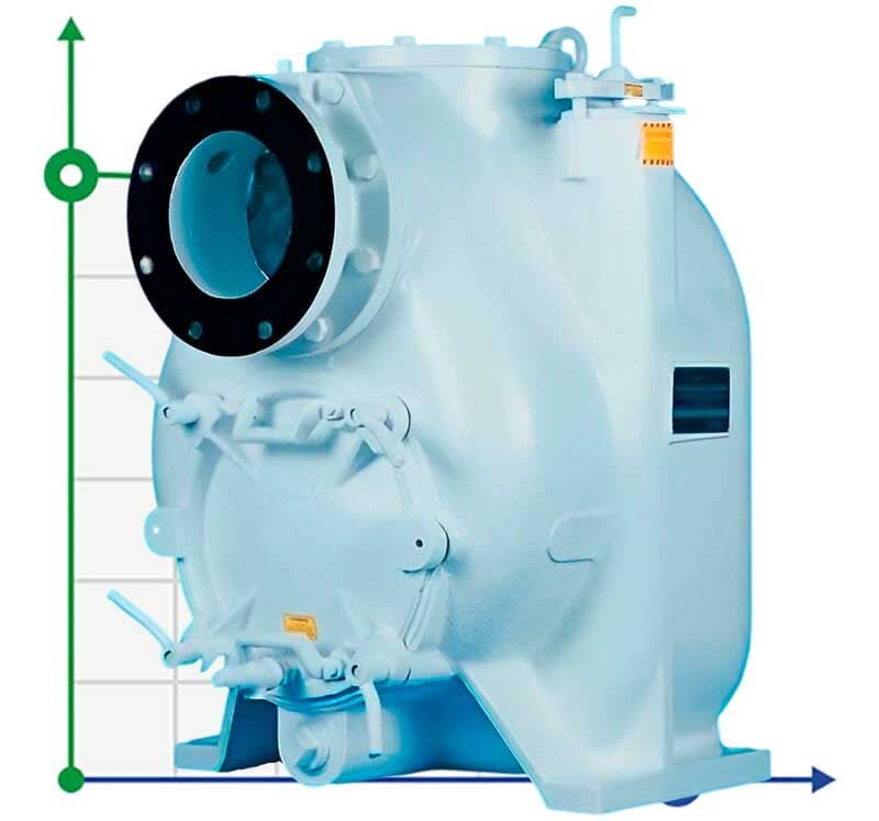 Selbstansaugende Schlammpumpe P-8, 34/600, 45 kW, ohne Motor