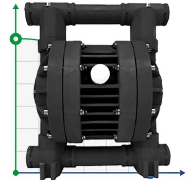 Pompe à membrane pneumatique RUBY 025V-P-TVT-T