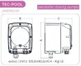 Pompe doseuse péristaltique AQUA PDP TEC-POOL 4-1 100-240VAC SANTOPRENE NOIR AVEC PRED.LEVEL