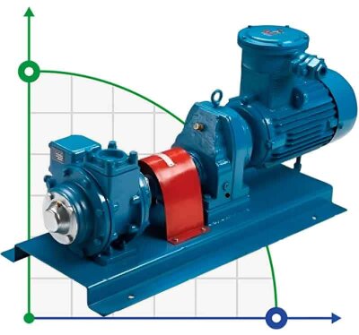 Насос для перекачки палива VANE PUMP YA-65B 2,5 дюйма 500 l/min, 4 kW, 640 rpm пластинчато-роторний