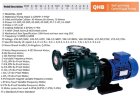 Насос пластиковый для химии QHB-G-75072EAL-SSH5V38AGABS-3801, GFRPP, 3,7kW, 380V, центробежный самовсасывающий