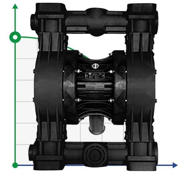 RUBY 081V-P-TVT-T pneumatic diaphragm pump