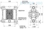 The pneumatic diaphragm pumps BOXER 100 AISI 316 IB100-A-HTTFT--