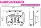 Двойной перистальтический насос AQUA PDP TECHNOPOOL PH-RX 1,4-1/1,4-1 SANTOPRENE/SANTOPRENE 230V BLACK