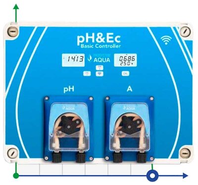 Автоматический контроллер pH&amp;Ec с измерением температуры воды и насосом для дозирования удобрений с Wi-Fi