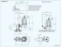 Bomba sumergible Dreno COMPATTA EVO 2, M con impulsor vortex