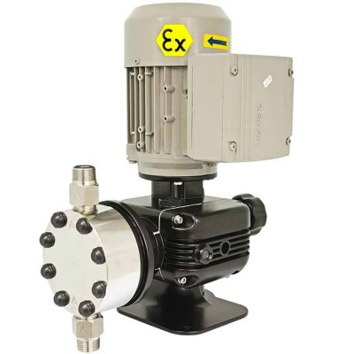 Мембранный моторный дозирующий насос EMEC серии PRIUS D 50Hz ATEX 2G/2D (взрывозащищенный) 12-240 л/ч, 10-5 бар