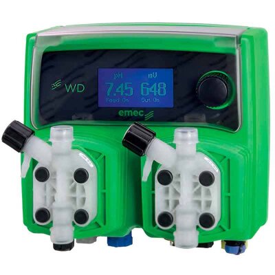 Double solenoid dosing pump EMEC WHAPH RH SELF VENTING 7 l/h, 3 bar, a complete solution for swimming pools